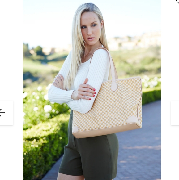 Dominie Luxury Isabella Canvas Shopper With Removable Clutch - Picture 8 of 8